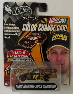 Hot Wheels Matt Kenseth 2003 Champion DeWalt cambio de color 1:64 fundido a presión - ¡Nuevo!! Foto 1 de 2