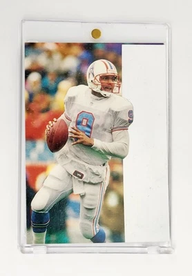 1/1 ERROR NON-DIECUT MISPRINT STEVE MCNAIR 1996 TOPPS LASER HOUSTON OILERS #43 - Image 1 of 2