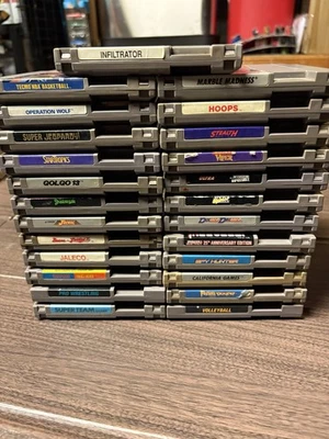 Nintendo NES Lote De 25 Juegos - Bonitos Clásicos Ganador Toma Todos Foto 1 de 4