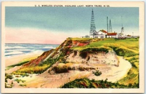 Postal - Estación inalámbrica de EE. UU., Highland Light, North Truro, Massachusetts - Imagen 1 de 2