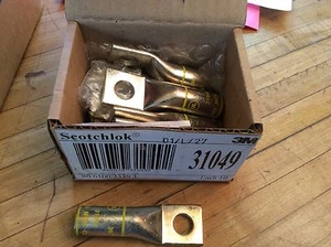 Scotchlok 3M Solid Copper Compression Lugs 31049 1/2" Stud New box of 10 - Picture 1 of 1