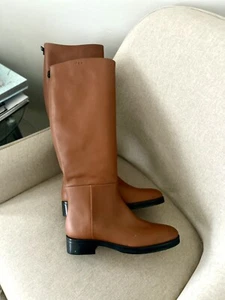 Frame Le Ramsey Knee High Back Zips-Tobacco Brown-Size 36 (6M) - Picture 1 of 16