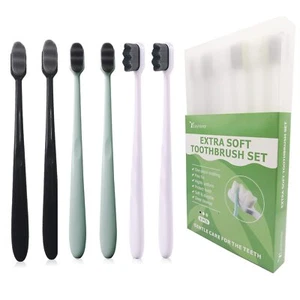 Soft Micro Nano Toothbrush Extra Manual Ultra Bristled With 20000 Soft - Picture 1 of 3
