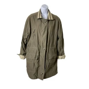Vintage Women's CS Signature Khaki Full Zip All Weather Jacket Sz M - Picture 1 of 6