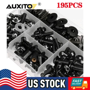 Black For Suzuki GSX1300R SV650 GSXR600 GSXR750 Complete Fairing Screws Bolt Kit - Picture 1 of 12