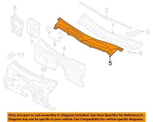 FORD OEM 10-14 Mustang-Cowl Grille Left AR3Z63018A17AA - Bild 1 von 2