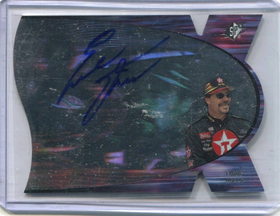 1997 SPx Racing - ERNIE IRVAN - Speedview Holographic Autograph - NASCAR - Image 1 of 1
