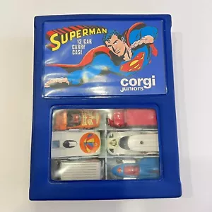 Vintage Corgi Juniors 70’s Superman Super Heroes Case Lot of 12 Batman Spiderman - Picture 1 of 24