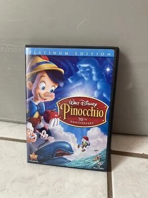 Walt Disney's Pinocchio 70th Anniversary Platinum Edition DVD Like New - Image 1 of 2
