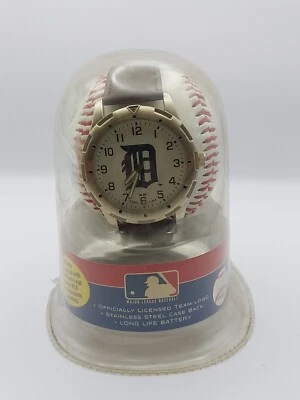 Vintage Detroit Tigers Watch And MLB Rawlings Detroit Logo Baseball Set NOS - Image 1 of 4