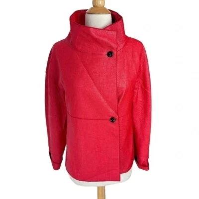 Worth New York S Rojo Ligero Moda Chaqueta Classy Chic Foto 1 de 4