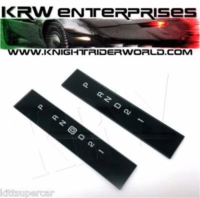 1982-92 PONTIAC FIREBIRD TRANSAM K2000 KNIGHT RIDER KITT KARR SHIFTER PLATE LENS - Image 1 of 4