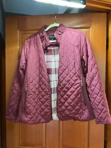 41 Hawthorn Magenta Quilted Puffy Jacket Women’s Large NWOT - Picture 1 of 9