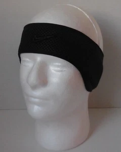 Nike 360 Running Headband Men Black/Black/Silver - Picture 1 of 4