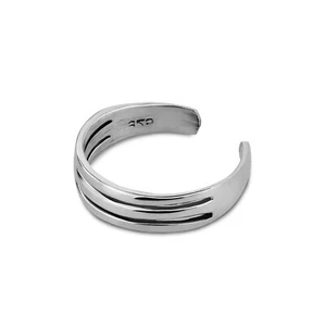 ChicTri Wire Band .925 Silver Toe or Pinky Ring - Picture 1 of 4