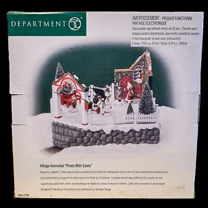 Department 56 Village Animated PHOTO WITH SANTA With Accessories NEW in BOX - Picture 1 of 9