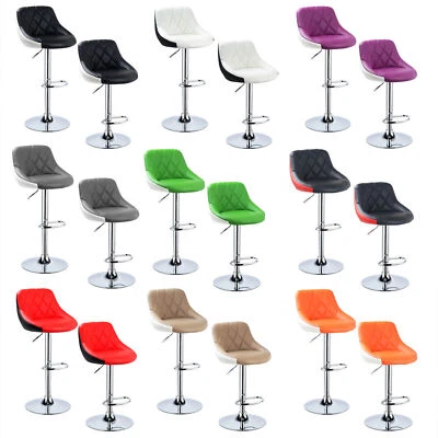 WOLTU 2x Barhocker Drehhocker Barstuhl mit Lehne höhenverstellbar Tresenhocker - Bild 1 von 4