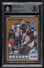 1990-91 NBA Hoops All-Star Game Joe Dumars #3 BAS Certified BGS Encased Auto HOF