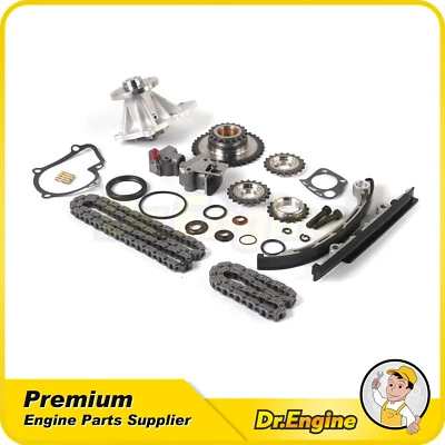 Kit de cadena de distribución bomba de agua compatible con 98-04 Nissan Frontie Xterra 2,4 L DOHC KA24DE Foto 1 de 4