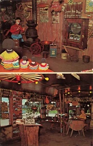 Anuncio de restaurante Clewiston Florida, Old South Bar-B-Q Ranch, postal vintage - Imagen 1 de 2