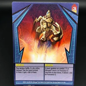 Bakugan MERLIX Blue Ability Card 2009 BA3011-AB-SM-GBL 5/5b GUNDALIAN INVADERS - Picture 1 of 7