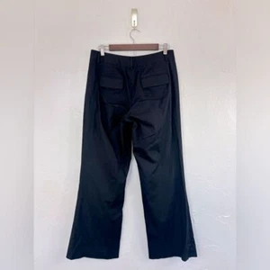 CHARLES NOLAN NEW YORK Pantalone donna nero vestito pantalone gamba larga svasata ufficio 8 - Foto 1 di 16