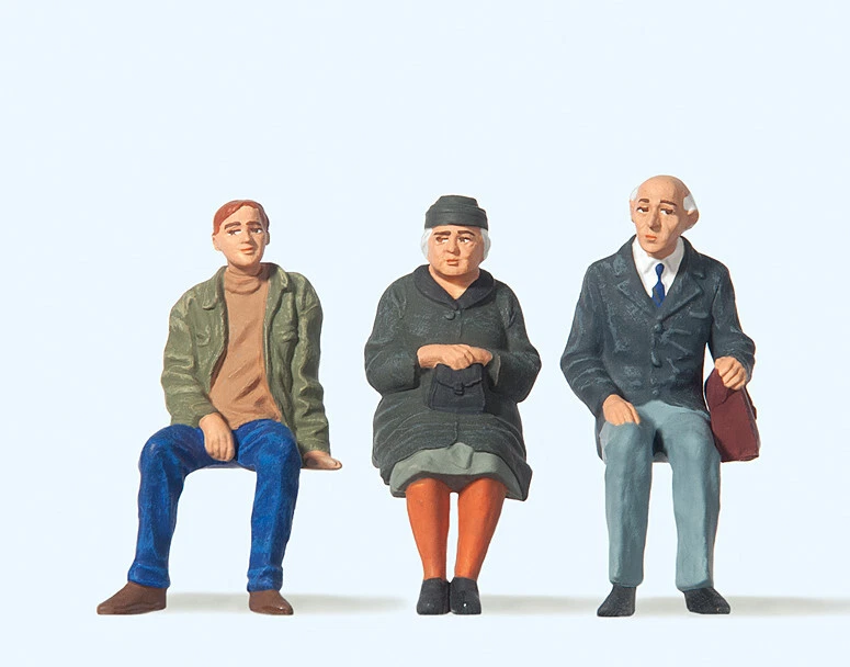 Preiser 63055 Sitzende Reisende, Spur 1, 1:32 - Bild 1 von 1