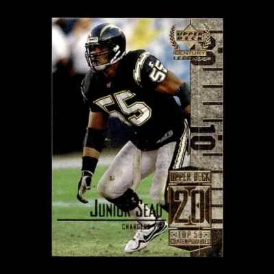 Junior Seau 1999 Upper Deck Century Legends San Diego Chargers #70 R329D 33 - Image 1 of 2