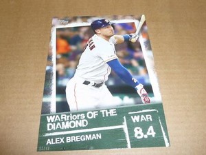 2020 Topps WARRIORS OF THE DIAMOND JUMBO 5 X 7 01/49 ALEX BREGMAN ASTROS