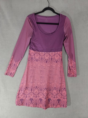 UNDERCOVER Abito Prana Holly manica lunga attivo viola vite donna taglia small S mini