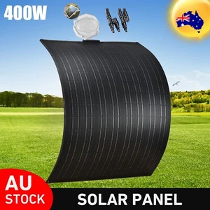 12V 400W Flexible Solar Panel Mono Caravan Camping Home Battery Charging Power - Picture 1 of 7
