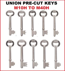 1 x UNION Mortise Lock Key M10H to M40H PRE CUT Mortise key House key - Picture 1 of 12