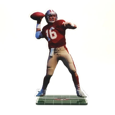 Joe Montana Figure - San Francisco 49ers #16 Golden Joe Passing Ball Ornament Cover