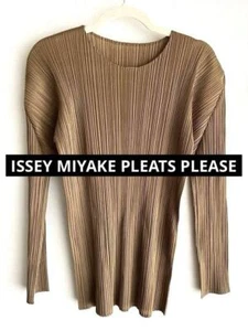 ISSEY MIYAKE Brown Tops M Women 54238 - Picture 1 of 1
