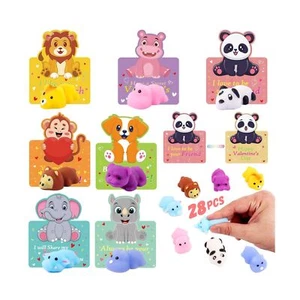 Valentines Day Gifts for Kids, 28 Pack Mochi Squishy Toys with Valentines Day... - Picture 1 of 6