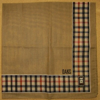 DAKS London *Brown Handkerchief 45cm /YUKIKAZ*11 - Image 1 of 4