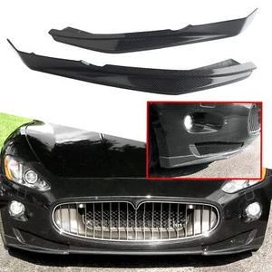 For Maserati GranTurismo Carbon Fiber Front Bumper Splitter Lip Body Kit 08-14 - Picture 1 of 13