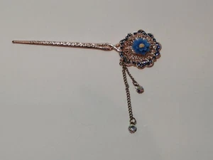 Flower Hair Pin Grip Clips Slides Vintage Accessories - Picture 1 of 6