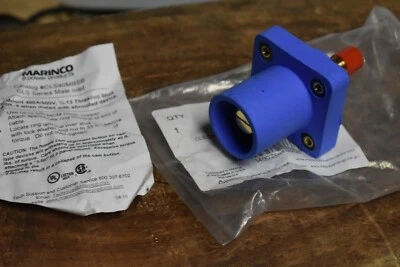 Marinco Camlok Panel Mount Male Blue CLS40MRSB-D Cam Lok Threaded Stud - Image 1 of 4