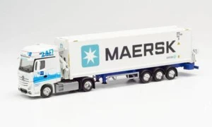 Herpa LKW MB Actros 11 Giga Cont-Seitenlader-SZ Maersk 313384 - Picture 1 of 1