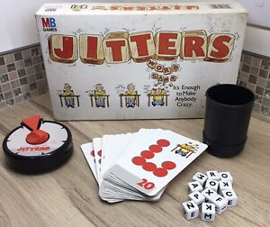 Vintage Jitters Word Game MB Games Complete 1987 1980s Gaming Board Family Fun