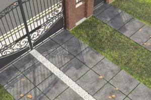 ONLY £34.99 sq.m Beton Anthracite 800x800x20 mm Outdoor Porcelain Paving Sample - Picture 1 of 4