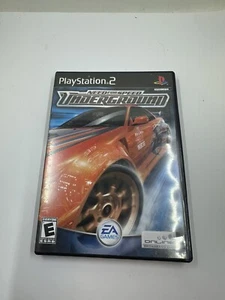 Need for Speed Underground PlayStation 2 PS2 Black Label Game Case Manual CIB - Picture 1 of 4
