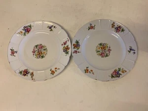 Antikes Rosenthal Bavaria Porzellan "Rosmarin" Paar Speiseteller - Bild 1 von 7