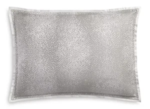 HUDSON PARK COLLECTION LUSTRE KING PILLOWSHAM SILVER GREY NIP MSRP $130 - Picture 1 of 3