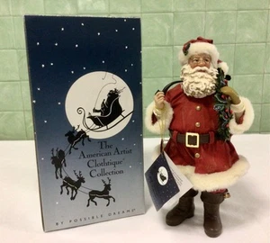 RARO 1994 Clothtique Santas Possible Dreams Espíritu de Santa #15028 Tom Browning - Imagen 1 de 14