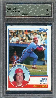 1983 Topps #100 Pete Rose - Phillies - CTA 9 como nuevo Foto 1 de 2