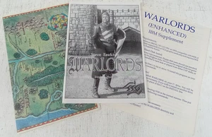 Steve Fawkner Warlords Vintage PC Spiel (nur Handbuch & Karte) - Bild 1 von 4