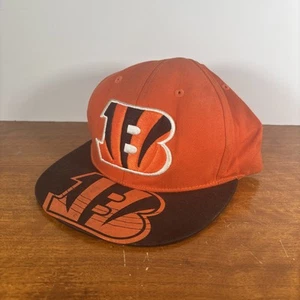 Vintage Cincinnati Bengals NFL Team Snapback Hat Orange Cap Football Sports - Picture 1 of 8