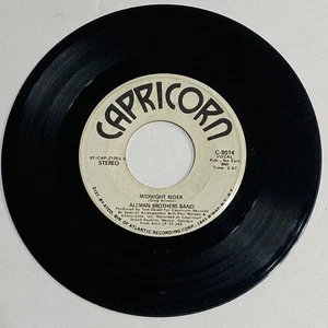 Allman Brothers Band – Midnight Rider 7" Vinyl Single 45 RPM Capricorn Rock - Picture 1 of 2